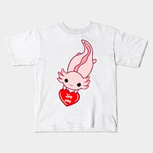 Axolotl Keep Going Kids T-Shirt